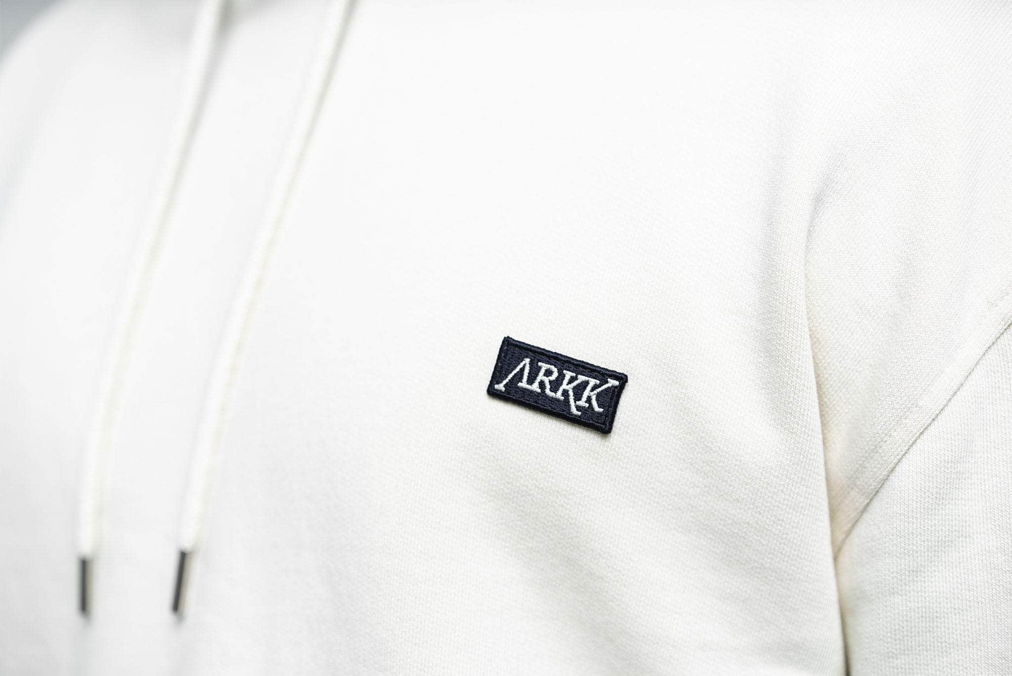 ARKK Apparel ARKK Box Logo Hoodie | Winther White Hoodie